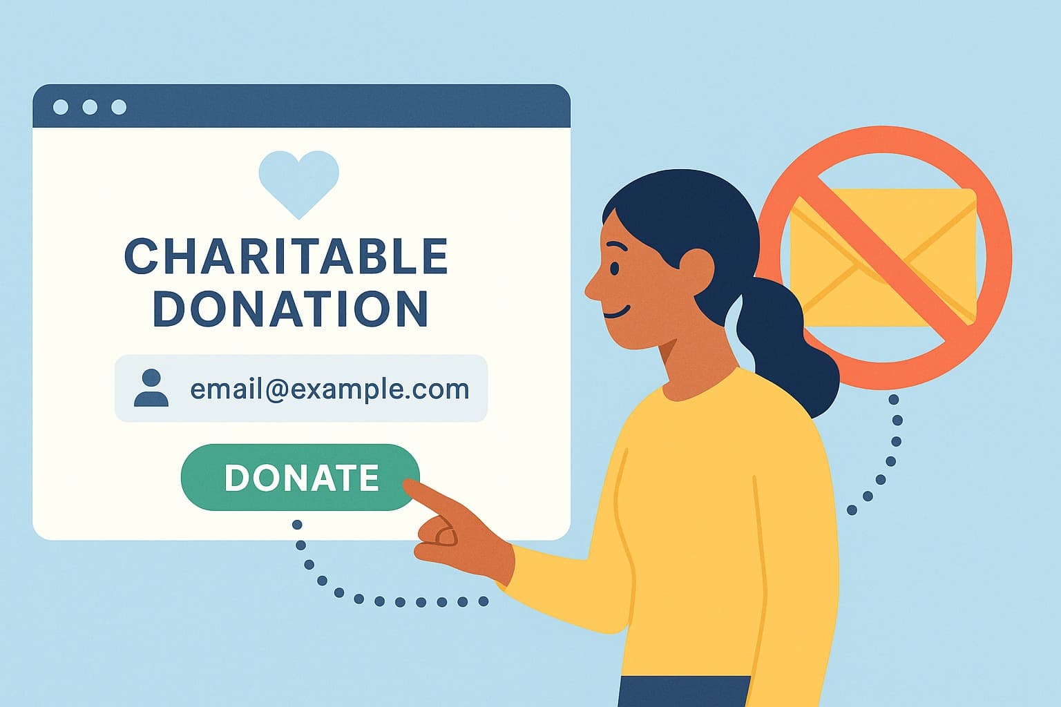 Avoid Spam After Online Donations